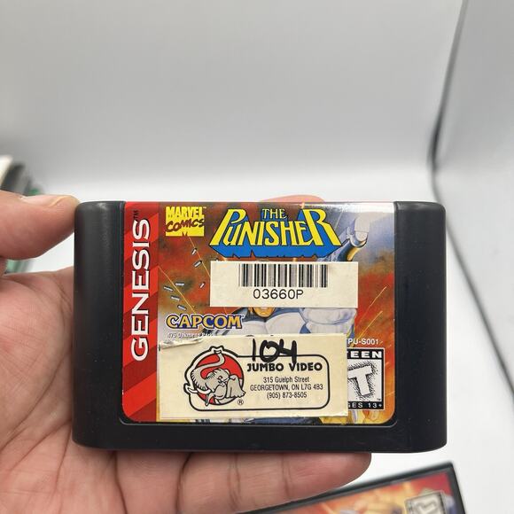 The Punisher (Sega Genesis, 1994) With Original Box - Picture 12 of 14